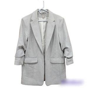H&M gray long blazer